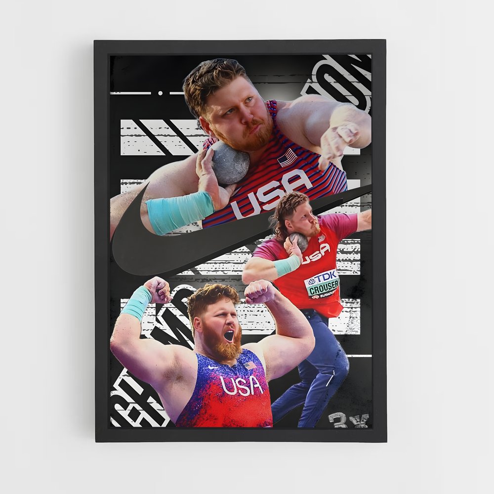 Poster Ryan crouser – affiche Athlétisme (vue 2)
